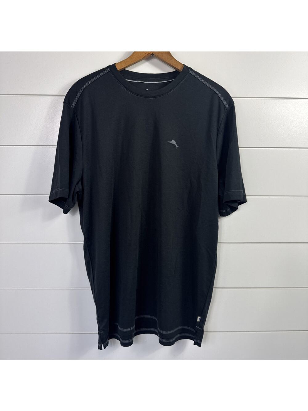 Tommy Bahama Crewneck Activewear Tee Shirt Black sz M